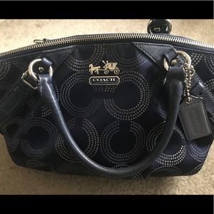 Blue coach purse